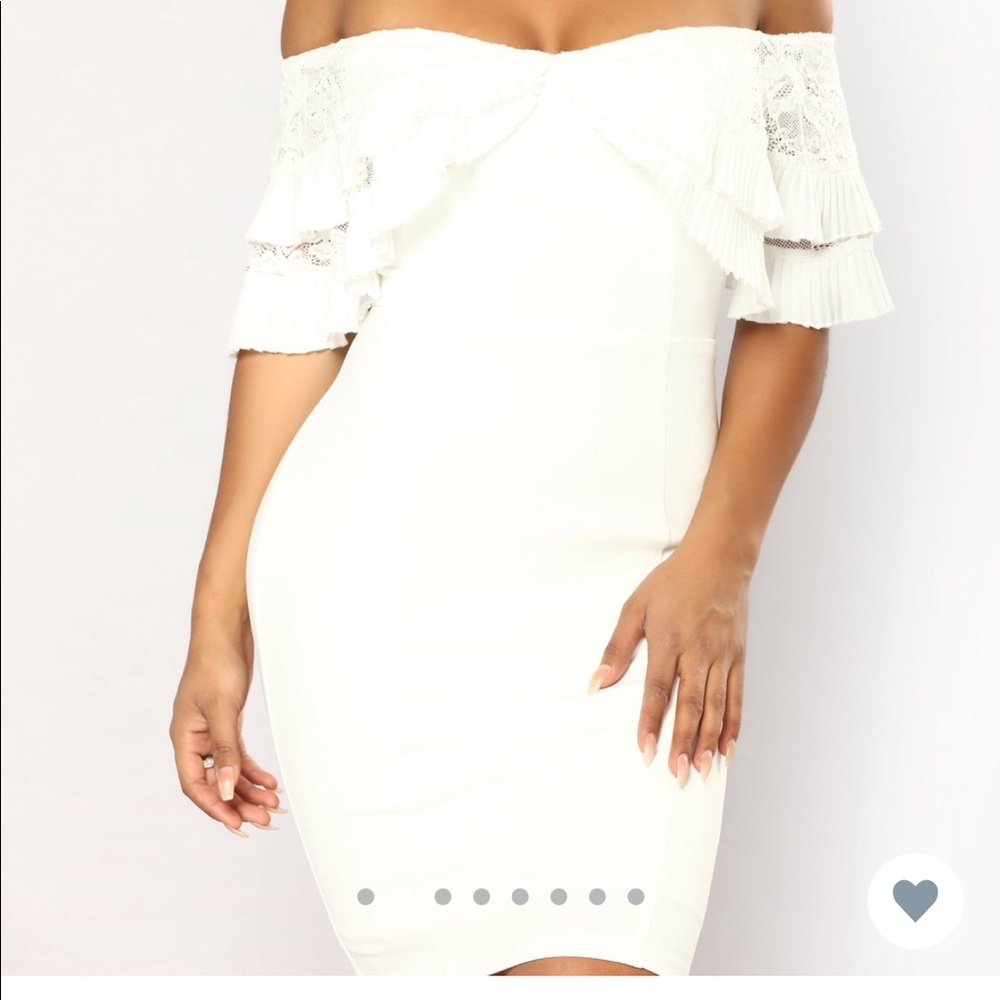 White lace dress